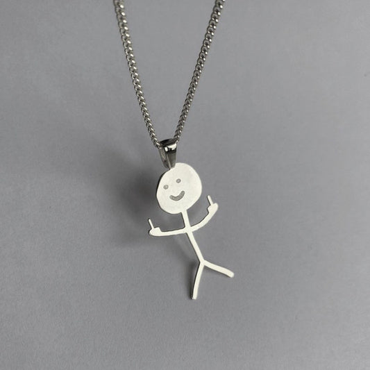 Creative Graffiti Necklace for Fun Lovers