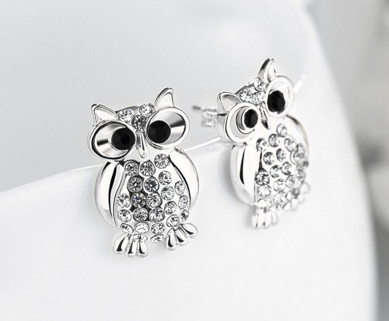 Fashion earrings / owl earrings  / stud earrings