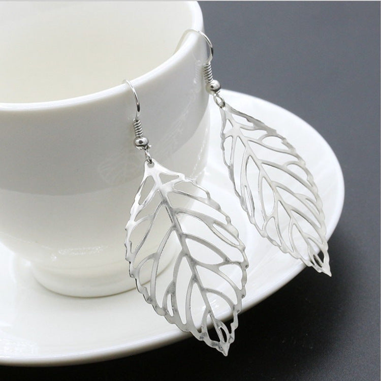 Metal Leaf Earrings