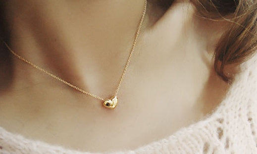 Korean necklace love pendant clavicle chain