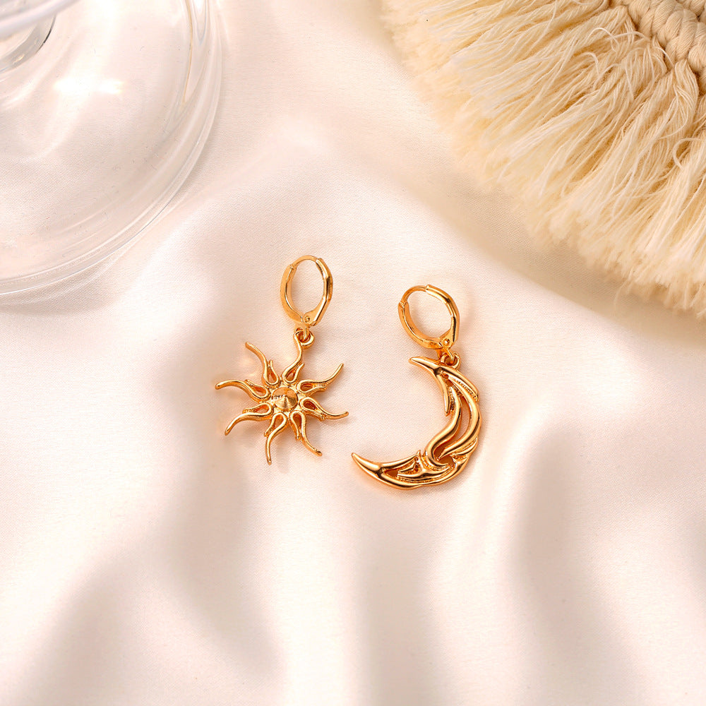 Simple Gold Plated Ear Studs