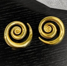 Geometric Rotation 18K Gold Earrings