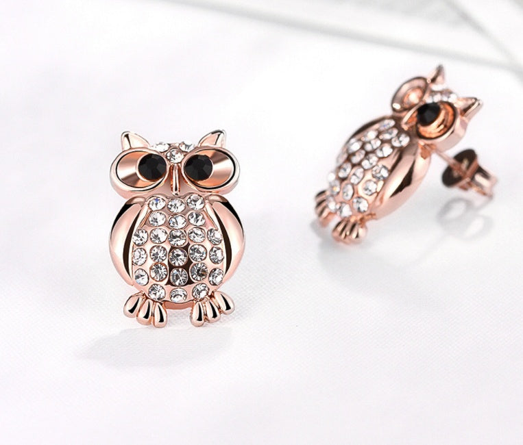 Fashion earrings / owl earrings  / stud earrings