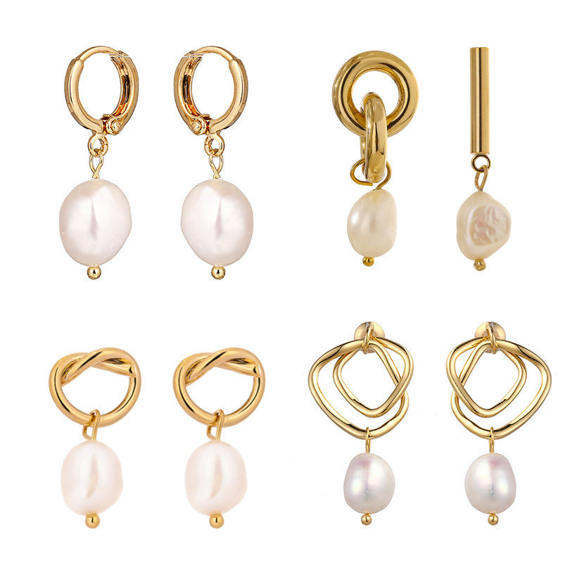 PEARL DROP EARRING 14k Gold Earrings