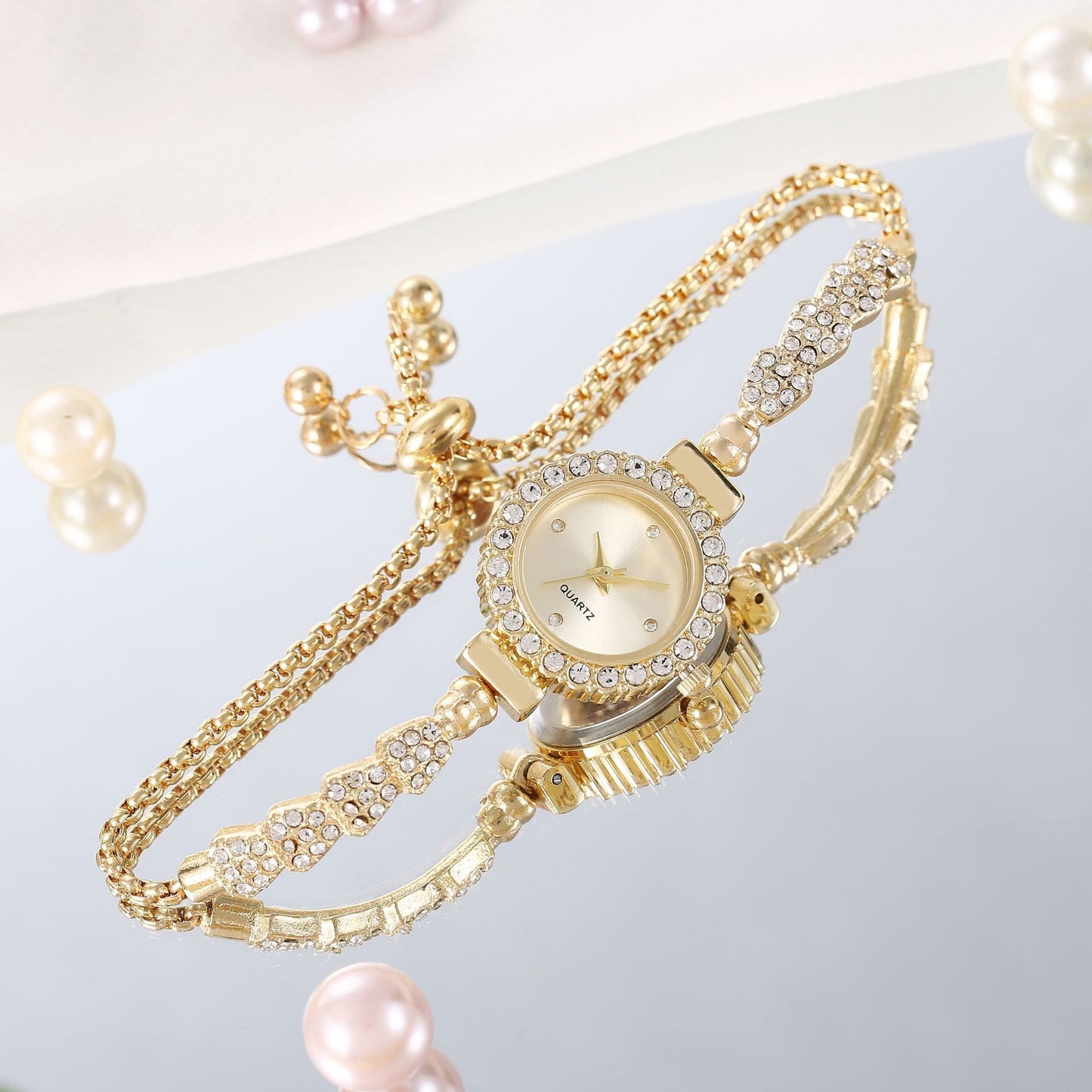 Women's Adjustable Quartz Bracelet Watch