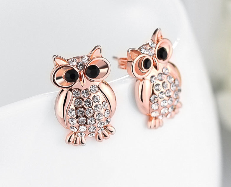 Fashion earrings / owl earrings  / stud earrings