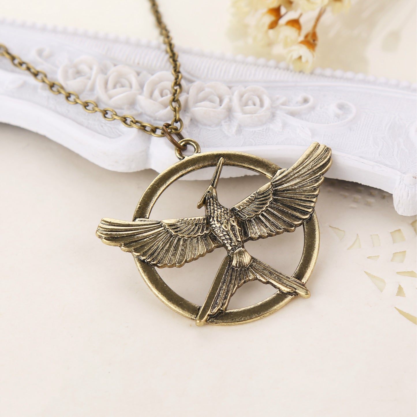 Mockingjay Animal Pendant Necklace