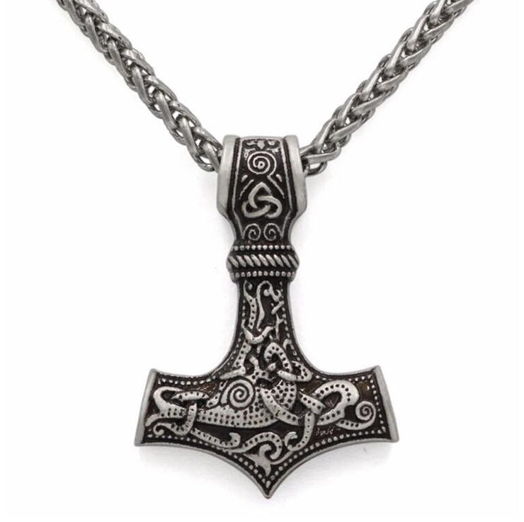 Stylish Stainless Steel Hammer Necklace