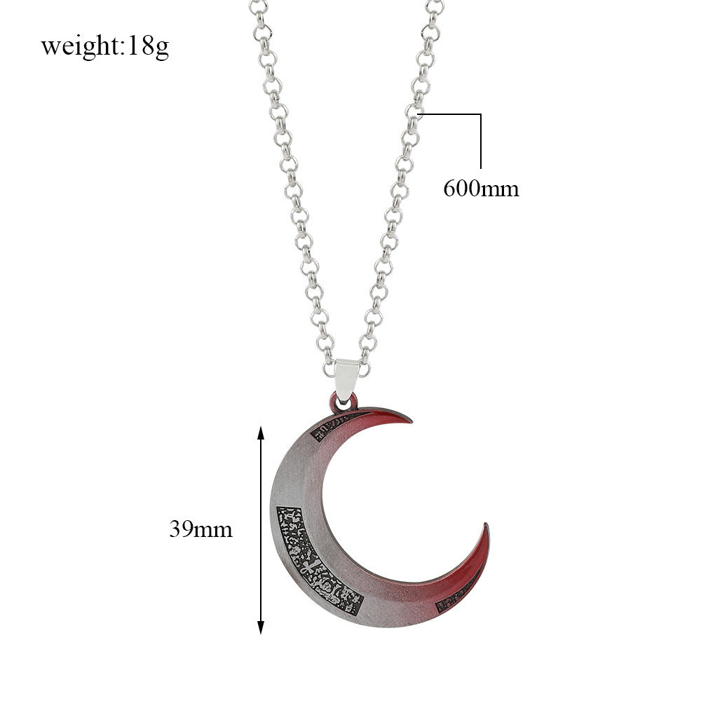 Stylish Moon Knight Pendant Necklace