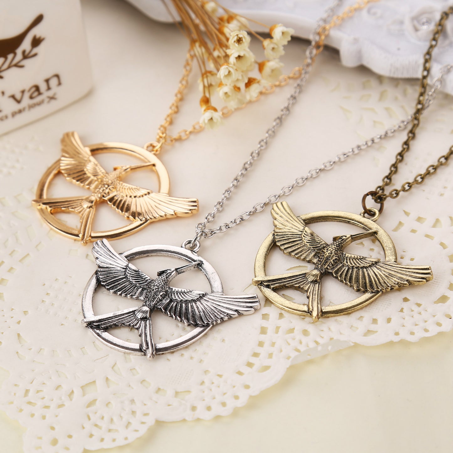 Mockingjay Animal Pendant Necklace