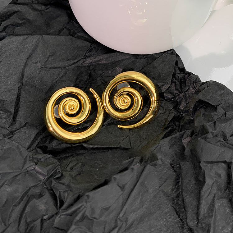 Geometric Rotation 18K Gold Earrings