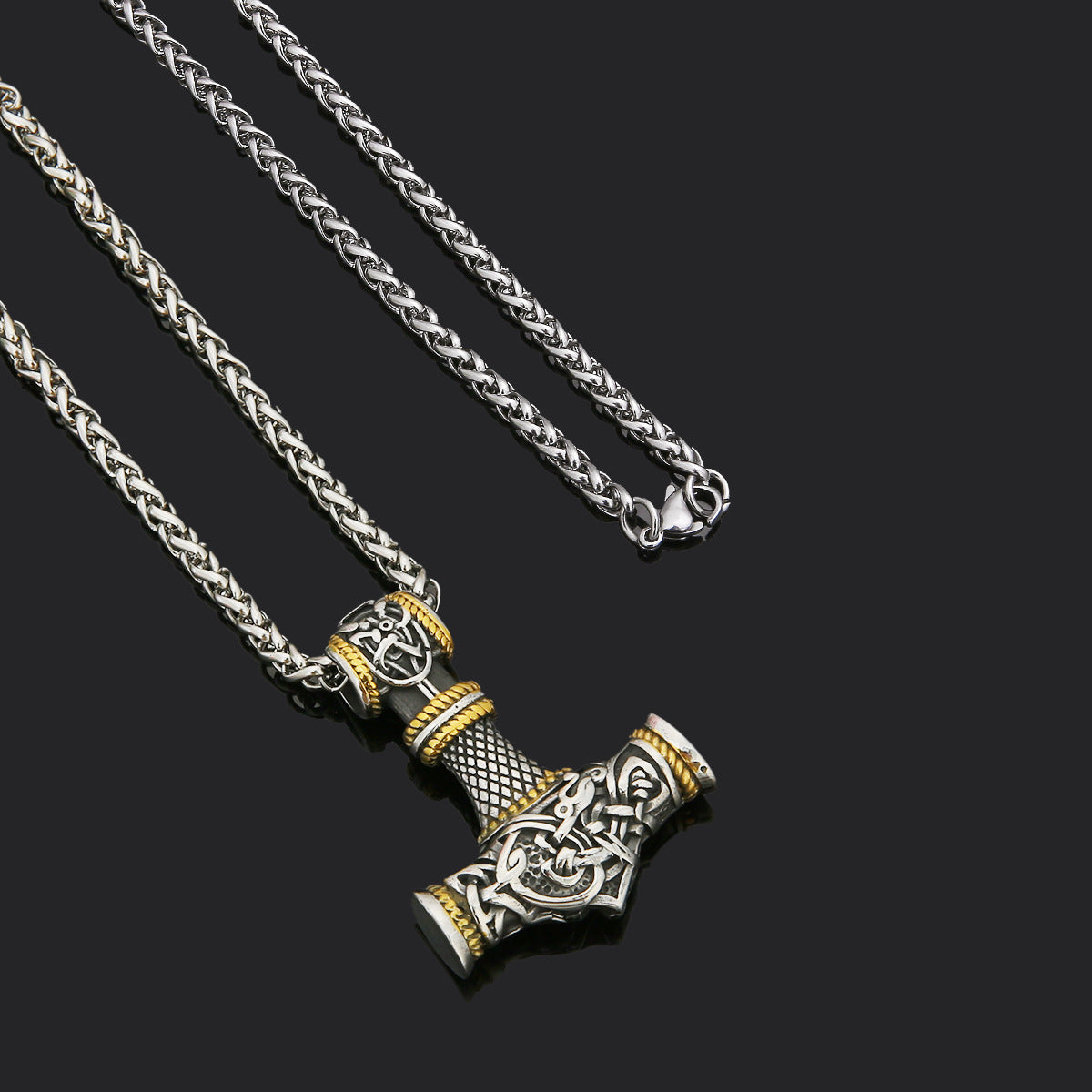 Stylish Stainless Steel Hammer Necklace