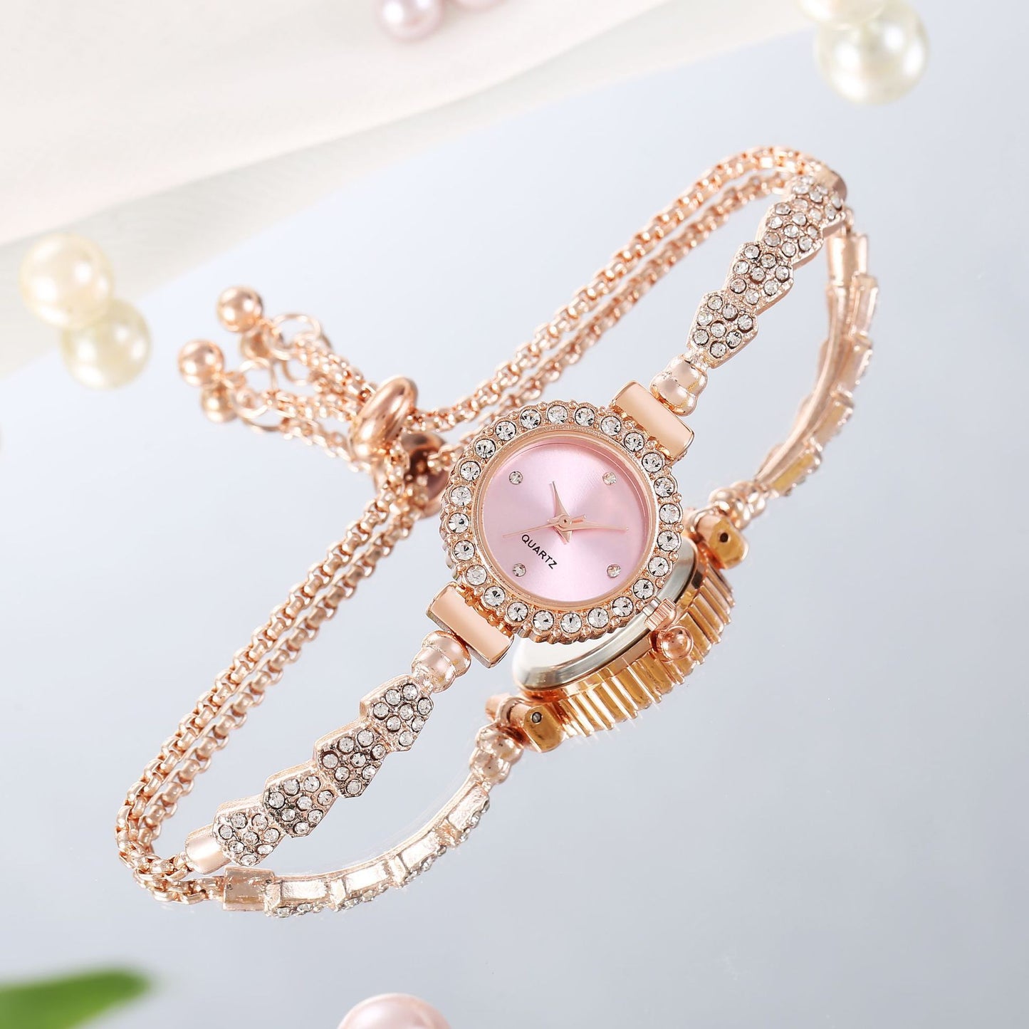 Women's Adjustable Quartz Bracelet Watch