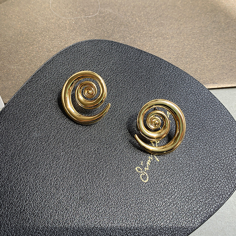 Geometric Rotation 18K Gold Earrings