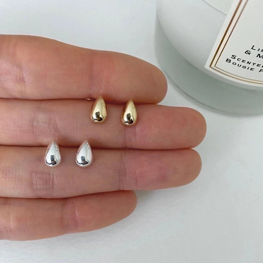 18K Gold Ear Studs/ Sterling Silver 925 Ear Studs