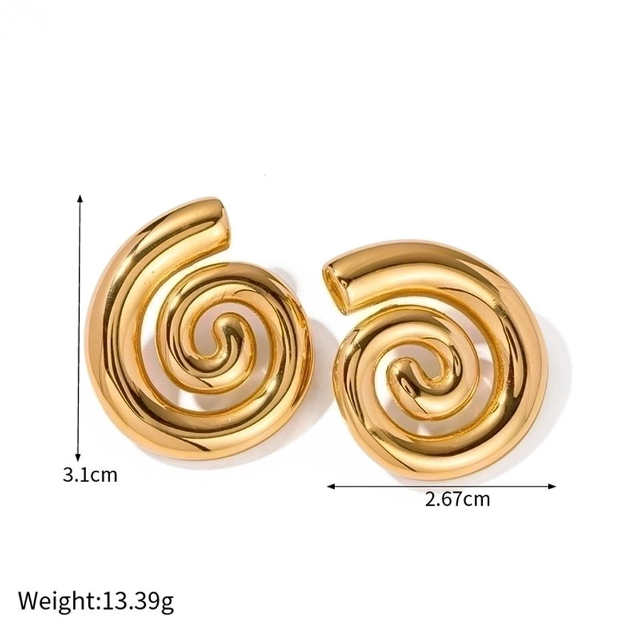 18K Gold Plated  304 Stainless Steel Earrings