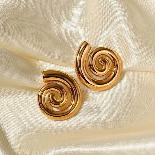 18K Gold Plated  304 Stainless Steel Earrings