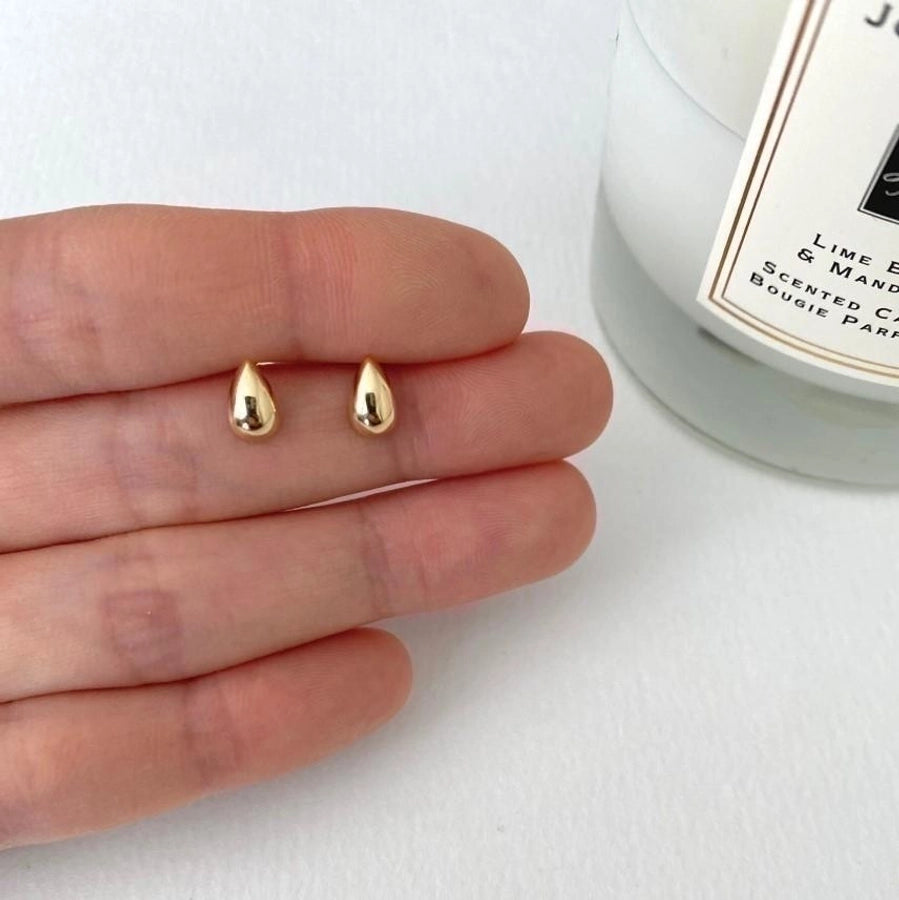 18K Gold Ear Studs/ Sterling Silver 925 Ear Studs