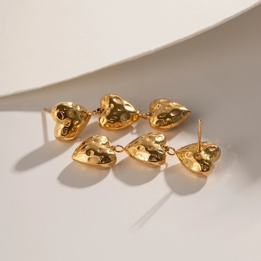 18K Gold Plated 304 Stainless Steel Drop Earrings