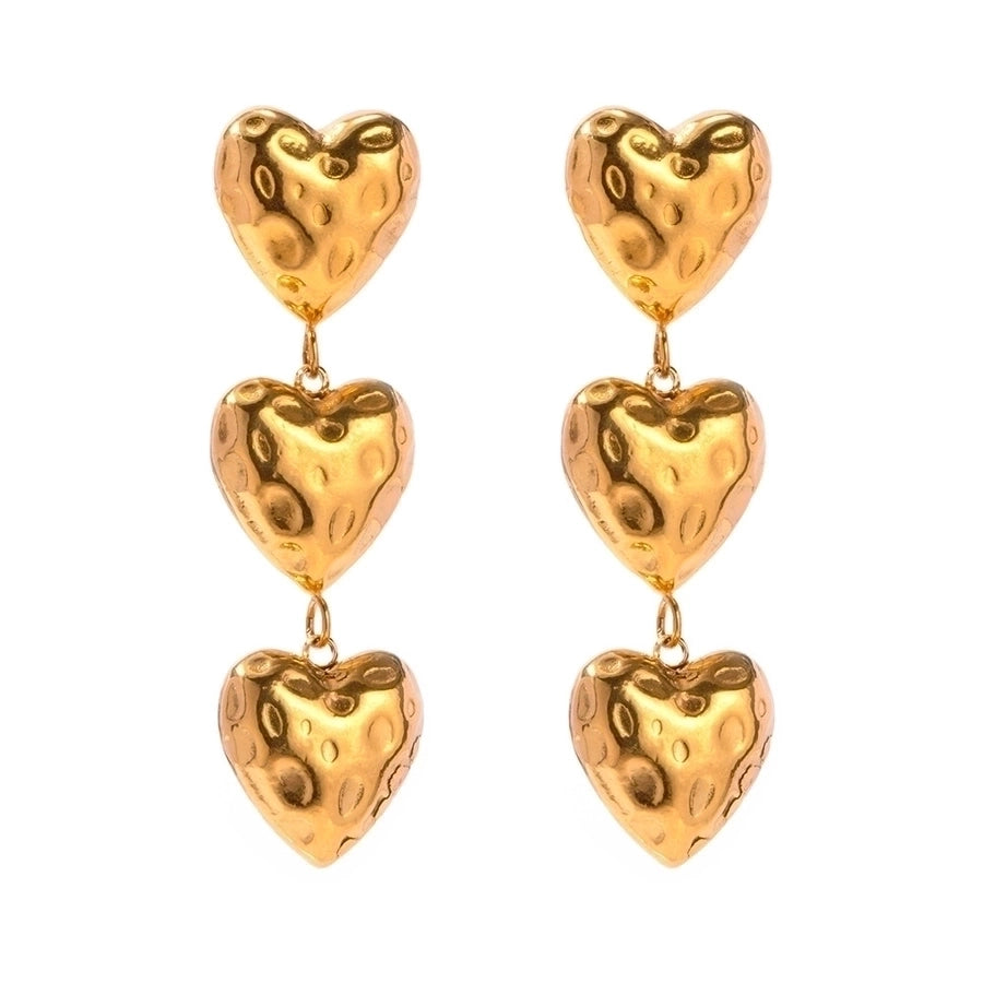 18K Gold Plated 304 Stainless Steel Drop Earrings