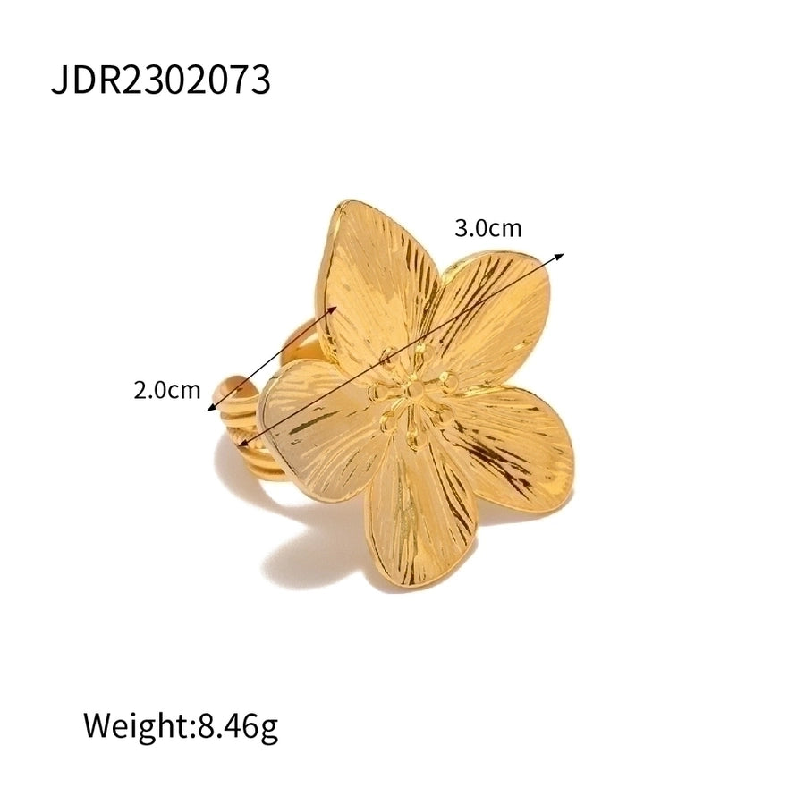 18K Gold Plated 304 Stainless Steel Flower/ Butterfly Earrings