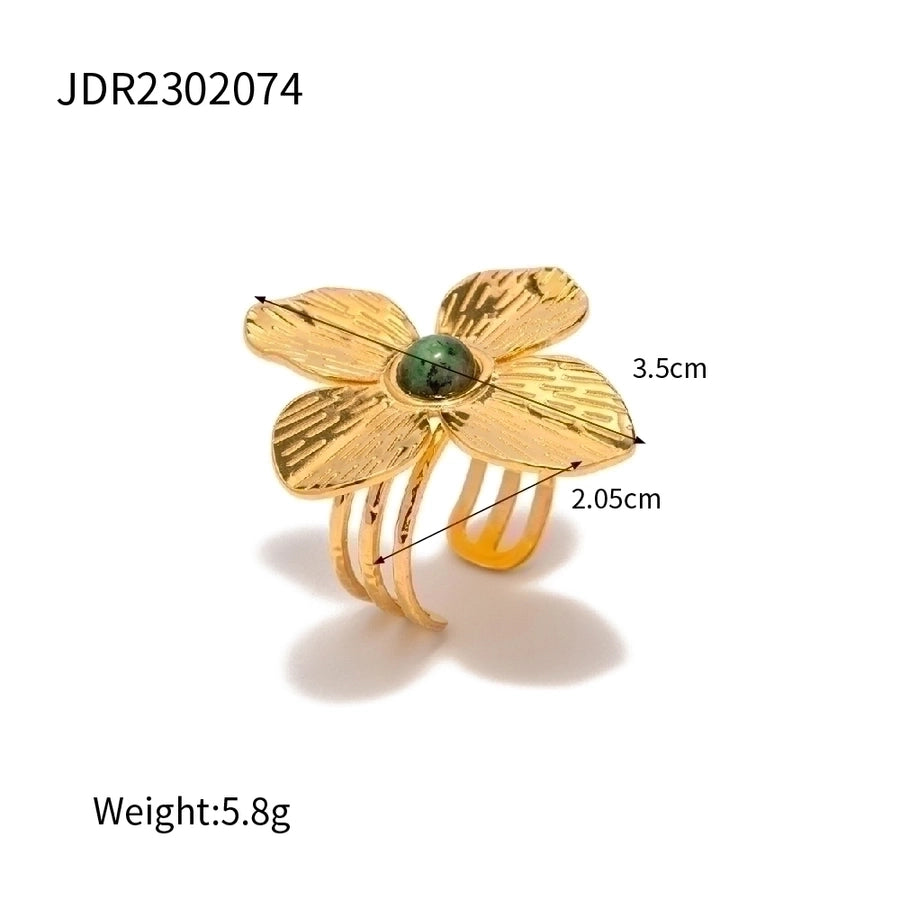 18K Gold Plated 304 Stainless Steel Flower/ Butterfly Earrings