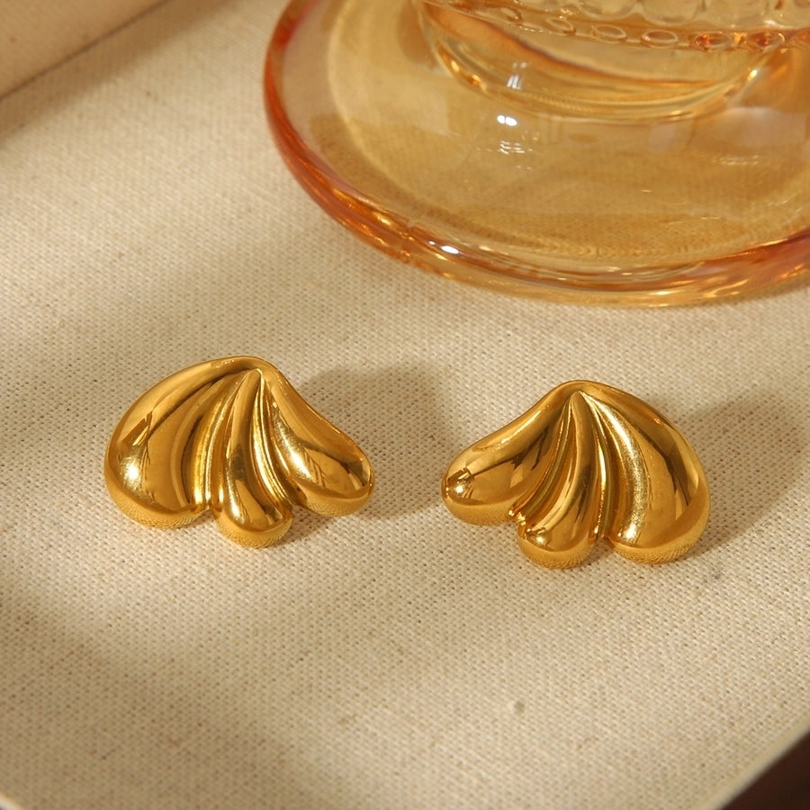 18K Gold Plated 304 Stainless Steel Ear Studs